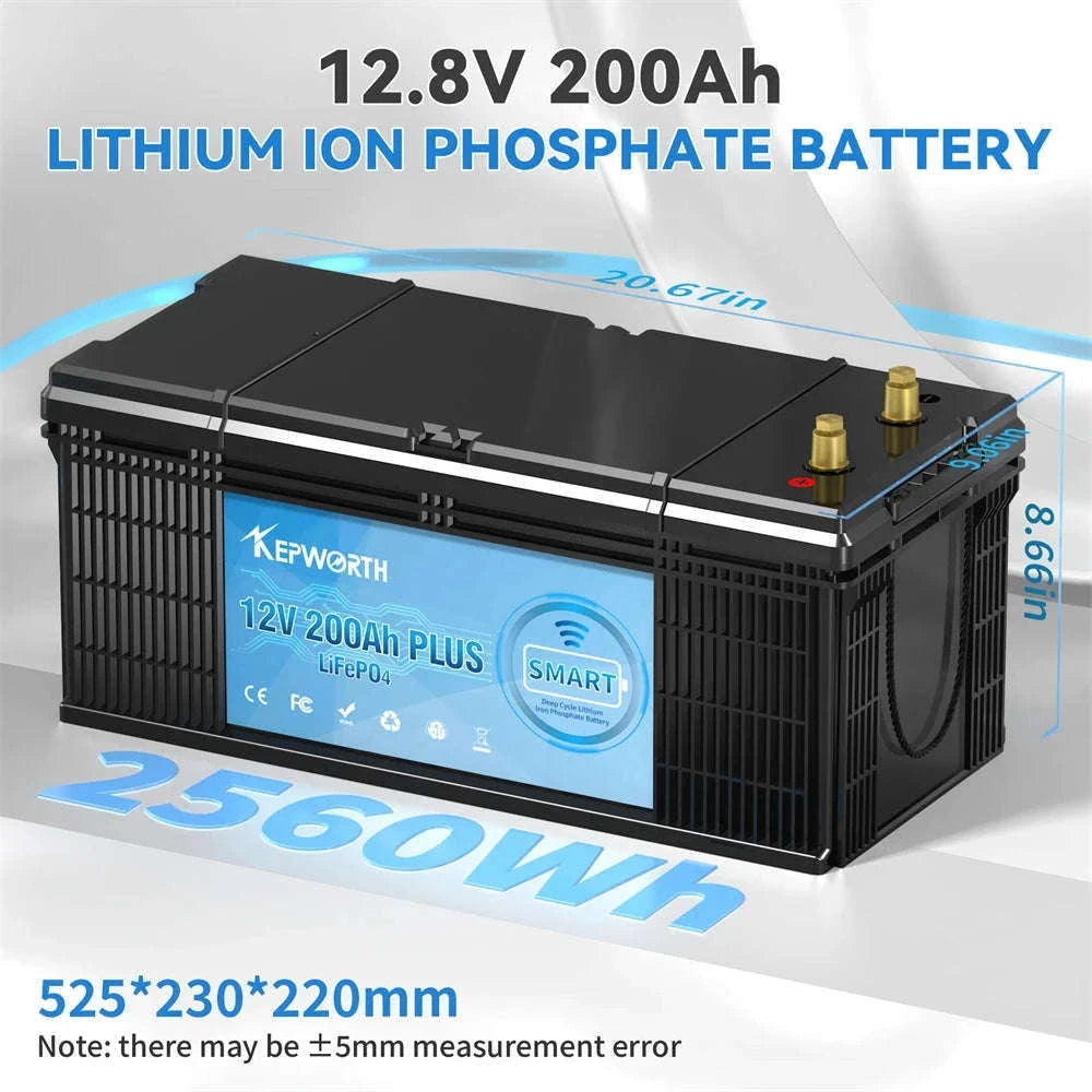 12V LiFePO4 Battery Pack with Built-In BMS-12V 100Ah Bluetooth / United States