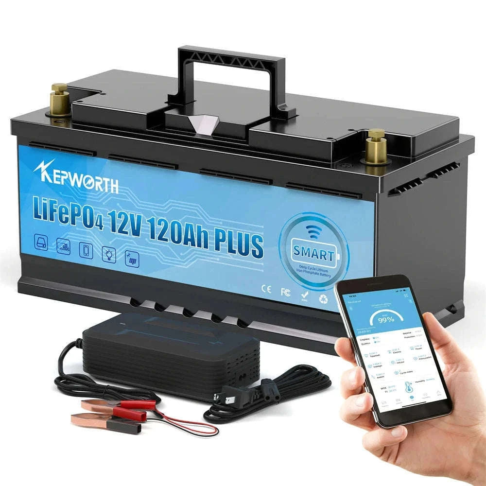 12V LiFePO4 Battery Pack with Built-In BMS-12V 100Ah Bluetooth / United States