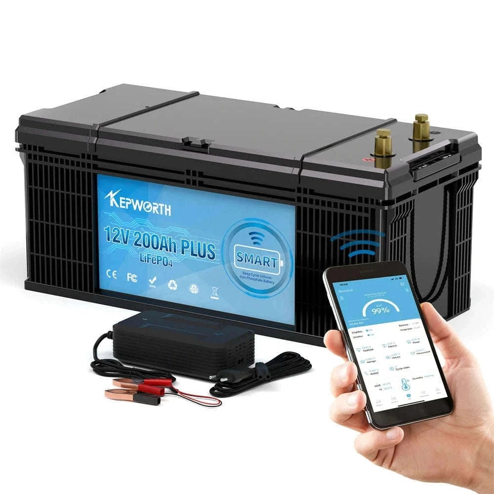 12V LiFePO4 Battery Pack with Built-In BMS-12V 100Ah Bluetooth / United States