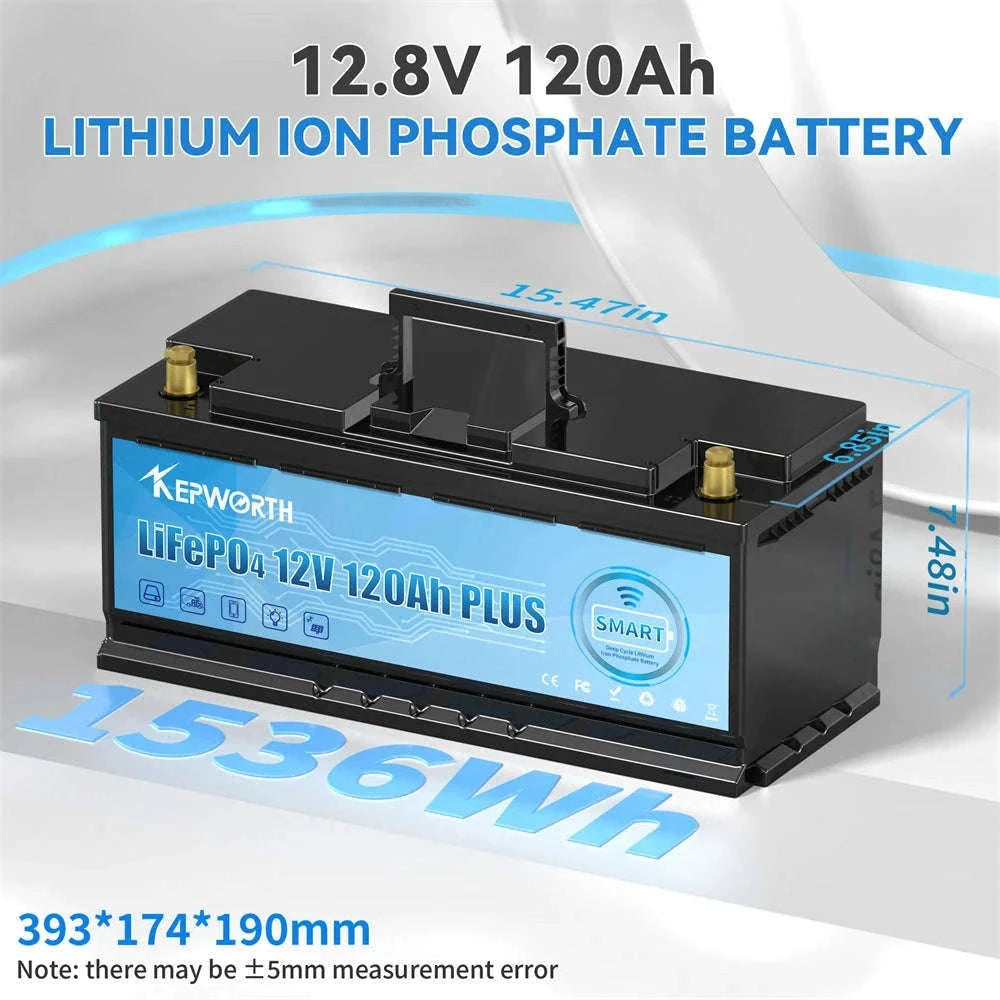12V LiFePO4 Battery Pack with Built-In BMS-12V 100Ah Bluetooth / United States