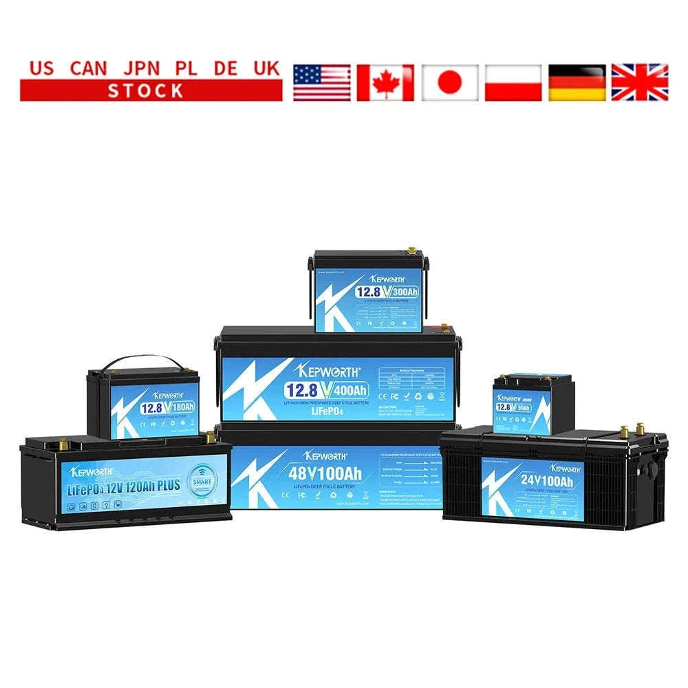 12V LiFePO4 Battery Pack with Built-In BMS-12V 100Ah Bluetooth / United States