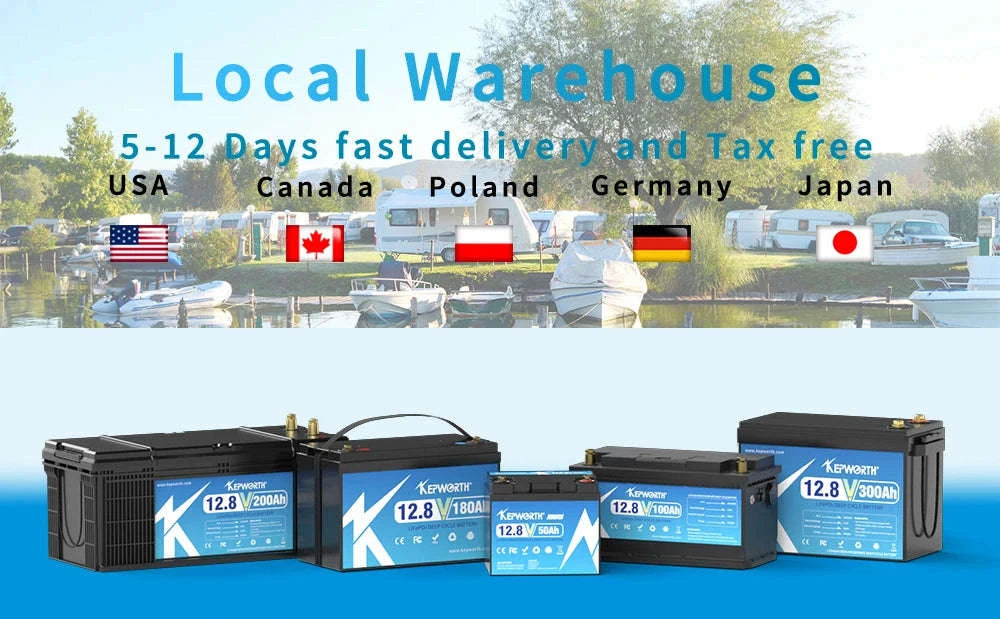 12V LiFePO4 Deep Cycle Battery 180Ah 300Ah with BMS-180AH / United States