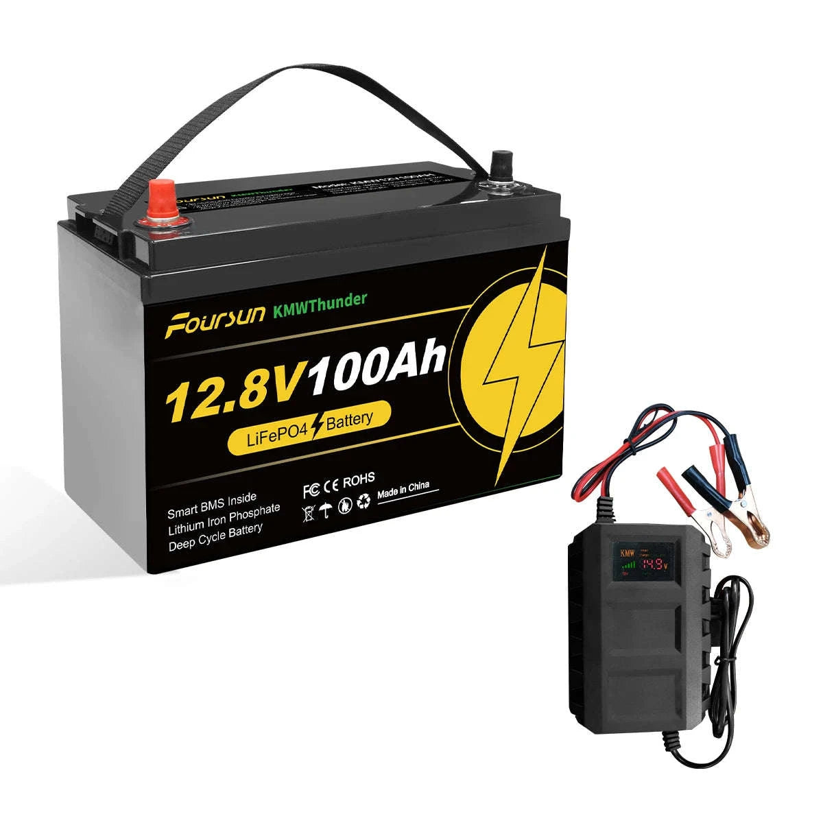 12V LiFePO4 Deep Cycle Battery with Low-Temp BMS Protection-12V100Ah / Poland