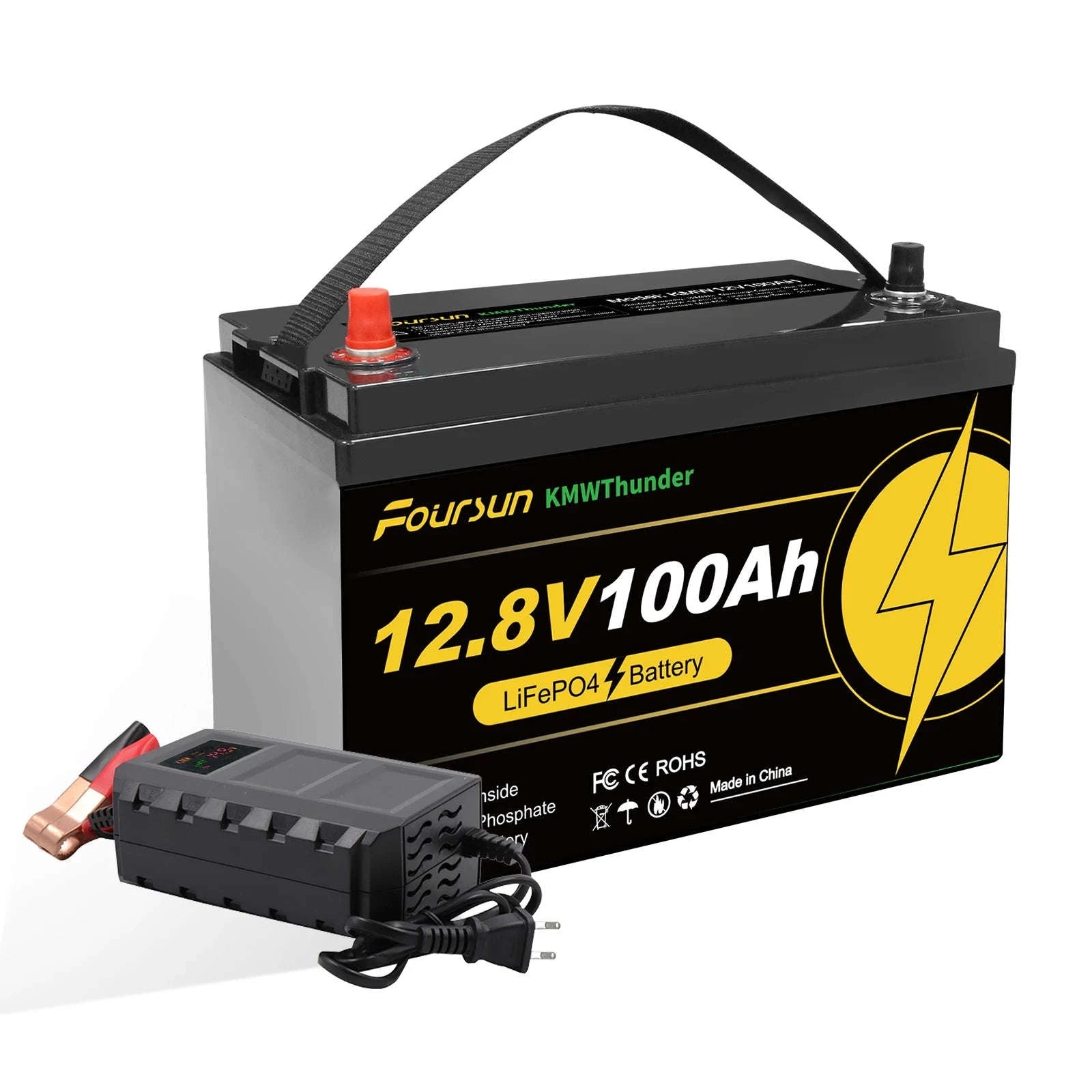 12V LiFePO4 Deep Cycle Battery with Low-Temperature BMS Protection-12V 200Ah without charger / Poland