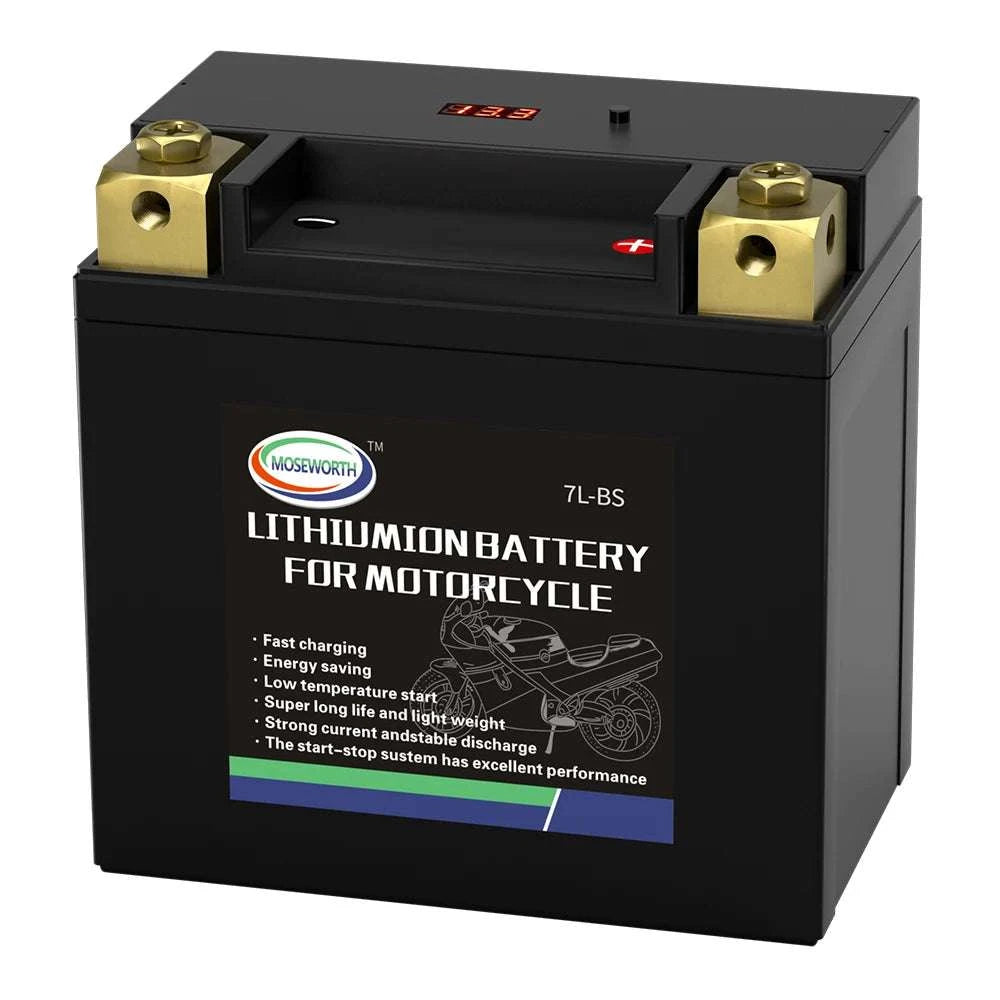 12V LiFePO4 Motorcycle Battery 4L-BS 160CCA with BMS-7A-BS N-P andcharger / GERMANY