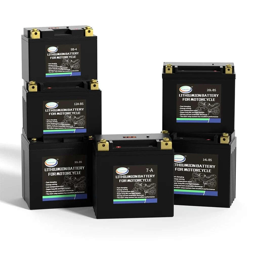 12V LiFePO4 Motorcycle Battery 4L-BS 160CCA with BMS-7A-BS N-P andcharger / GERMANY