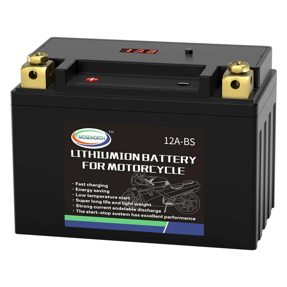 12V LiFePO4 Motorcycle Battery 4L-BS 160CCA with BMS-7A-BS N-P andcharger / GERMANY
