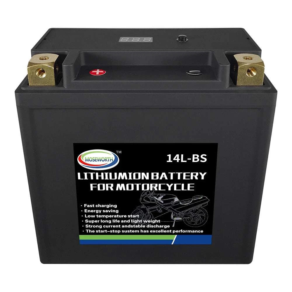 12V LiFePO4 Motorcycle Battery 4L-BS 160CCA with BMS-7A-BS N-P andcharger / GERMANY