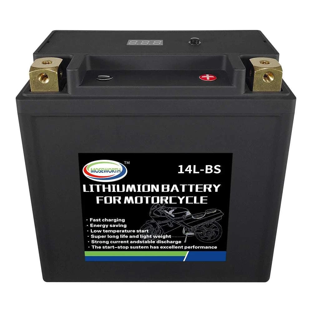 12V LiFePO4 Motorcycle Battery 4L-BS 160CCA with BMS-7A-BS N-P andcharger / GERMANY