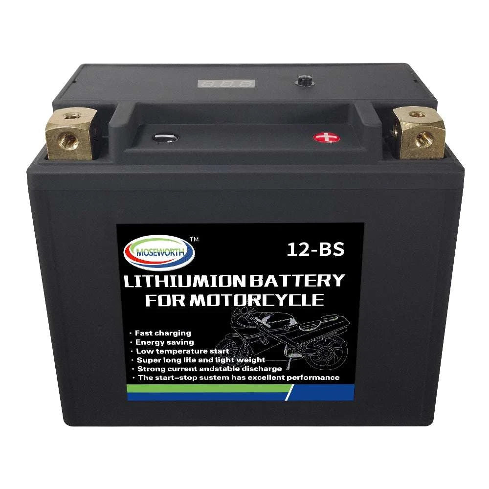 12V LiFePO4 Motorcycle Battery 4L-BS 160CCA with BMS-7A-BS N-P andcharger / GERMANY