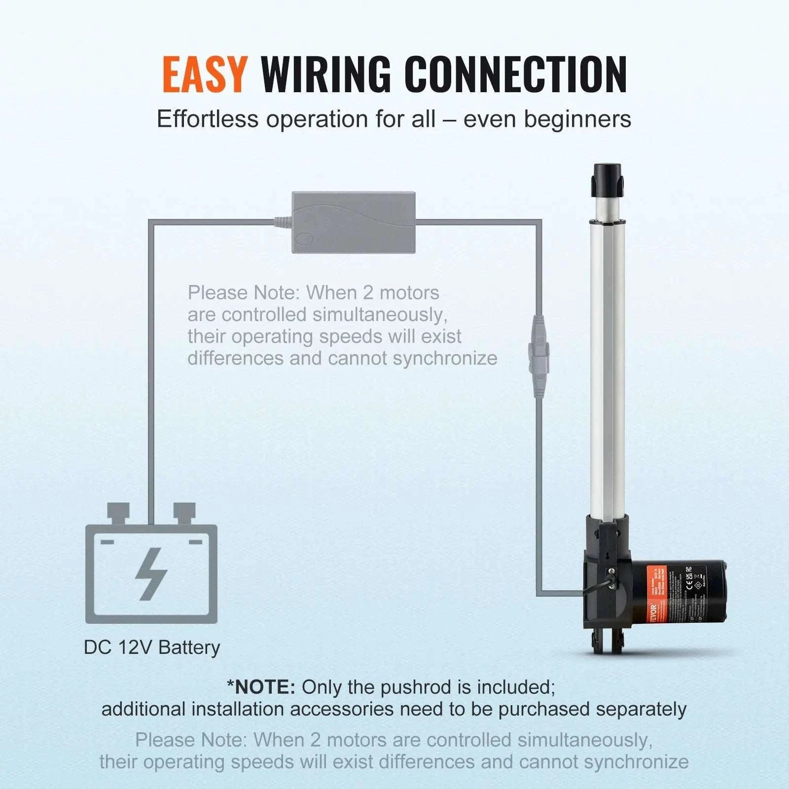 12V Linear Actuator 12 Inch 6000N Heavy Duty Electric Motion Rod-United States