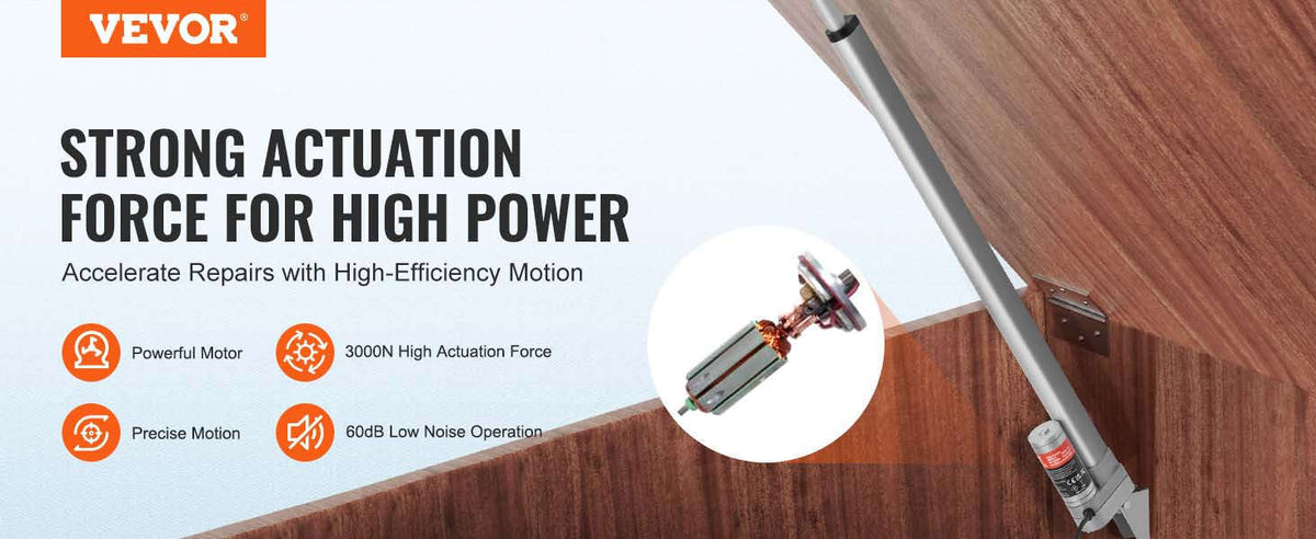 12V Linear Actuator 3000N 500mm Waterproof IP65 with Mounting Bracket-Other / CZECH REPUBLIC