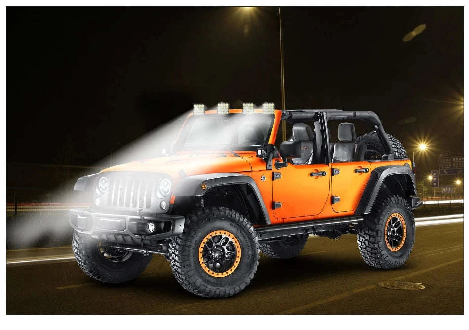 12V Mini LED Work Light Bar 16 LED 6500K IP65-1 PCS