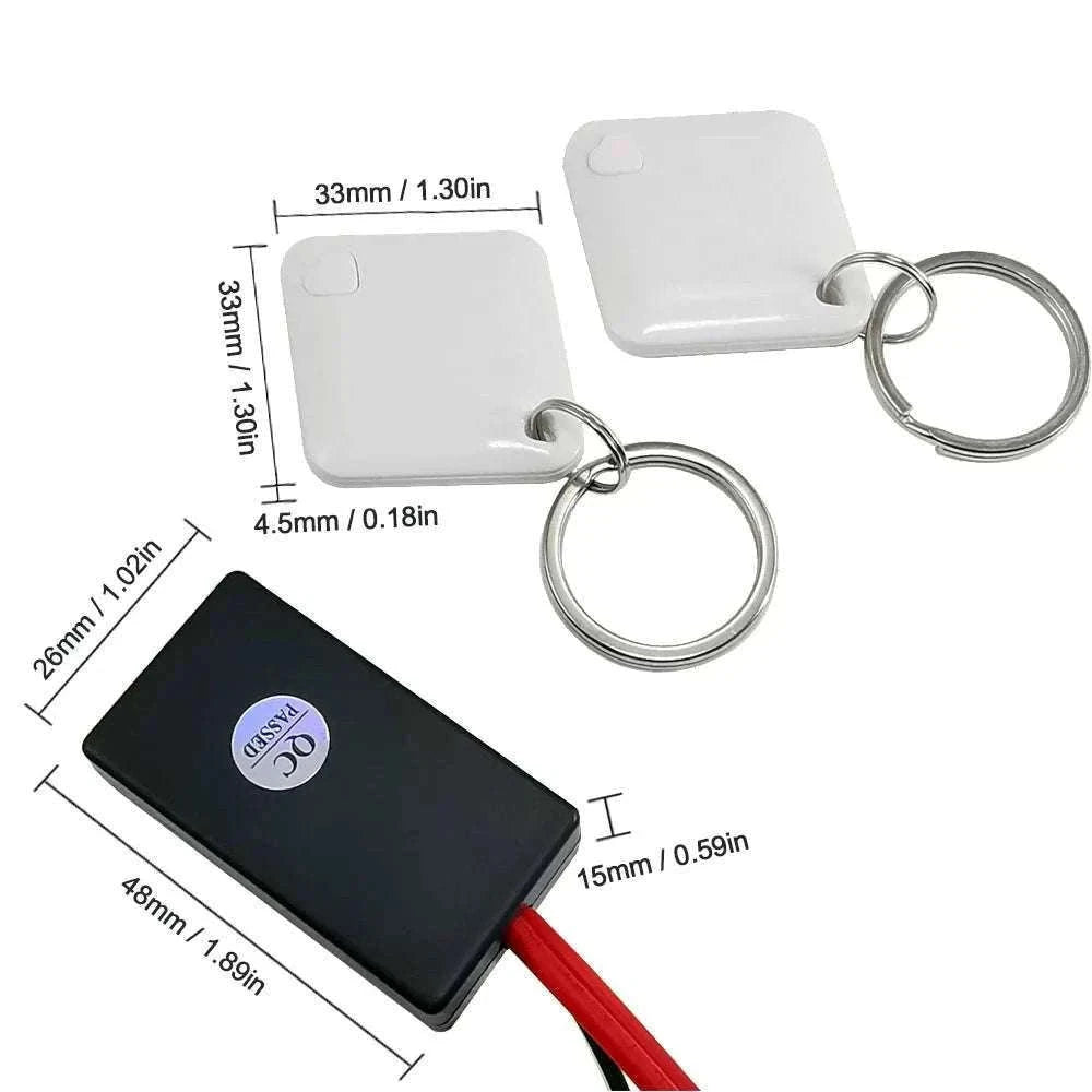 12V RFID Car Immobilizer Engine Lock Anti-Theft System-Default Title