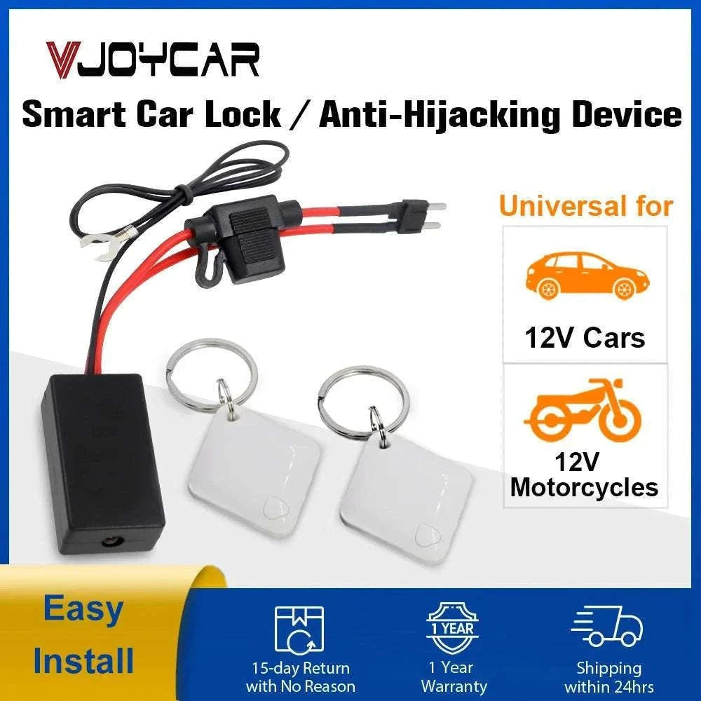 12V RFID Car Immobilizer Engine Lock Anti-Theft System-Default Title