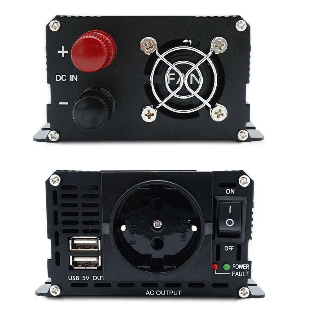 12V to 220V Car Power Inverter-12V-500W-red / spain