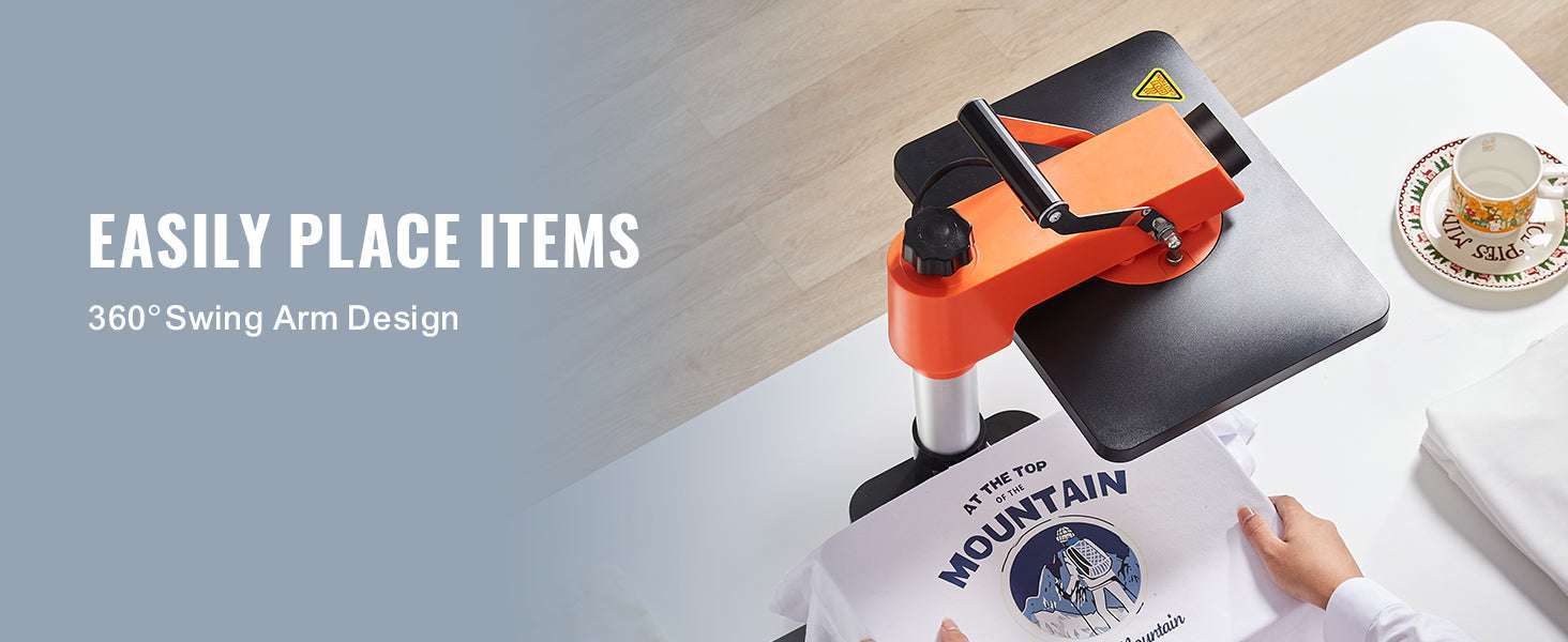 12x15 Heat Press Machine 5-in-1 Swing Away Sublimation Kit-5 in 1 / United States