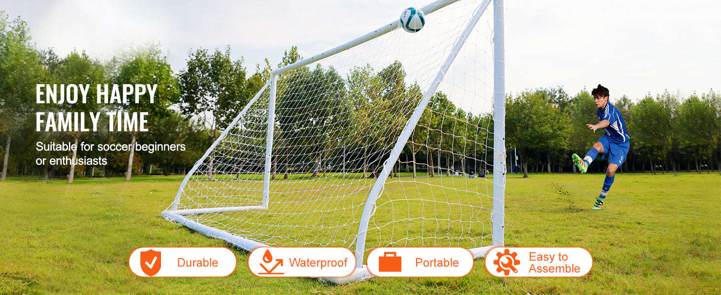 12x6FT Portable Soccer Goal with Carry Bag-PVC 12x6FT / United States