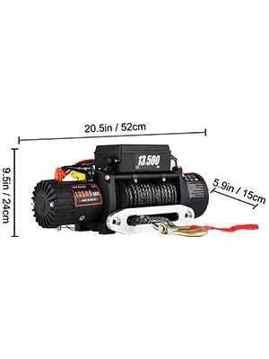 13,500 lb Electric Winch with Wireless Remote & Synthetic Rope-Poland