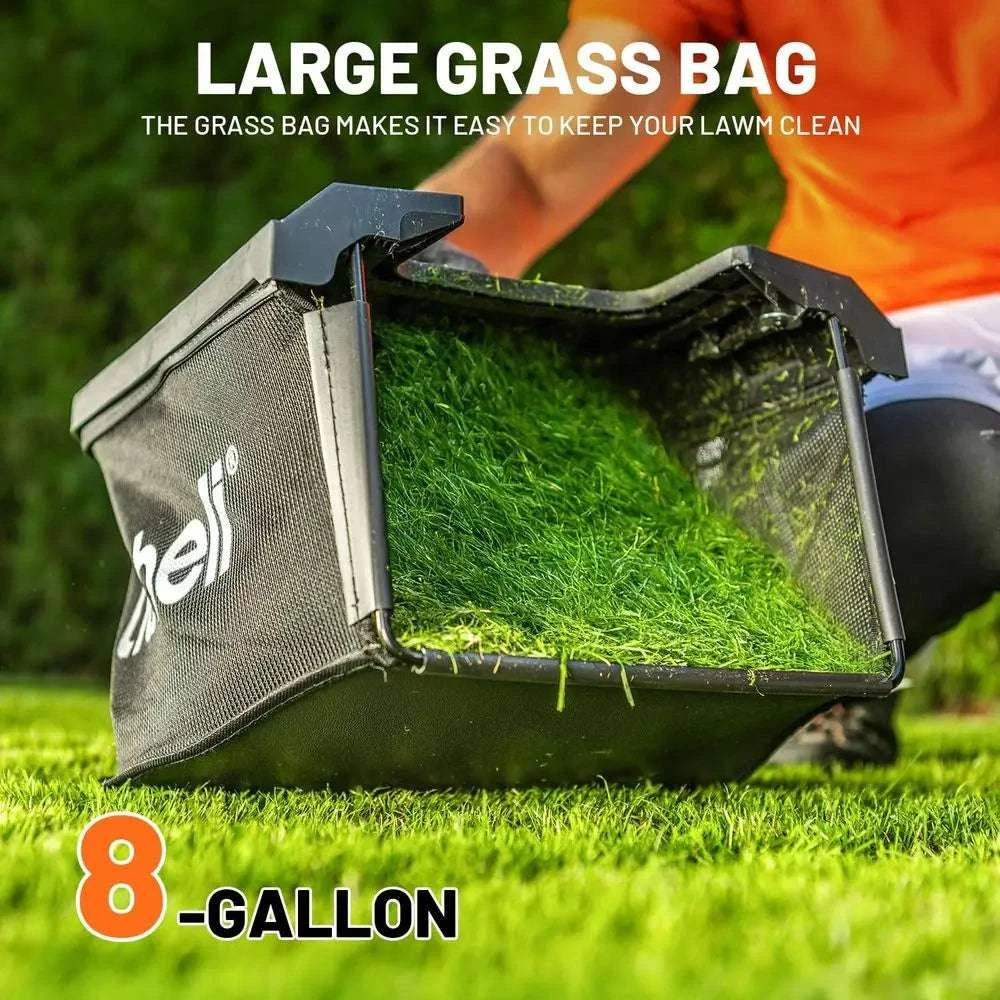 13-Inch Cordless Electric Lawn Mower with 5 Height Settings-United States