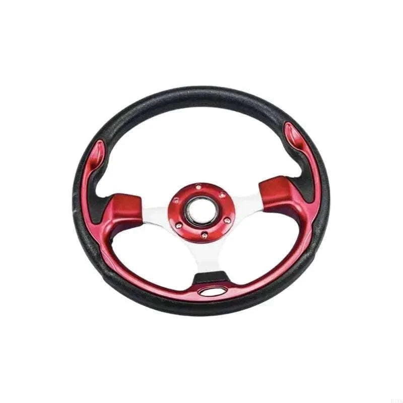 13-Inch PU Steering Wheel with Carbon Fiber Texture Grip-Carbon fiber pattern / China Mainland