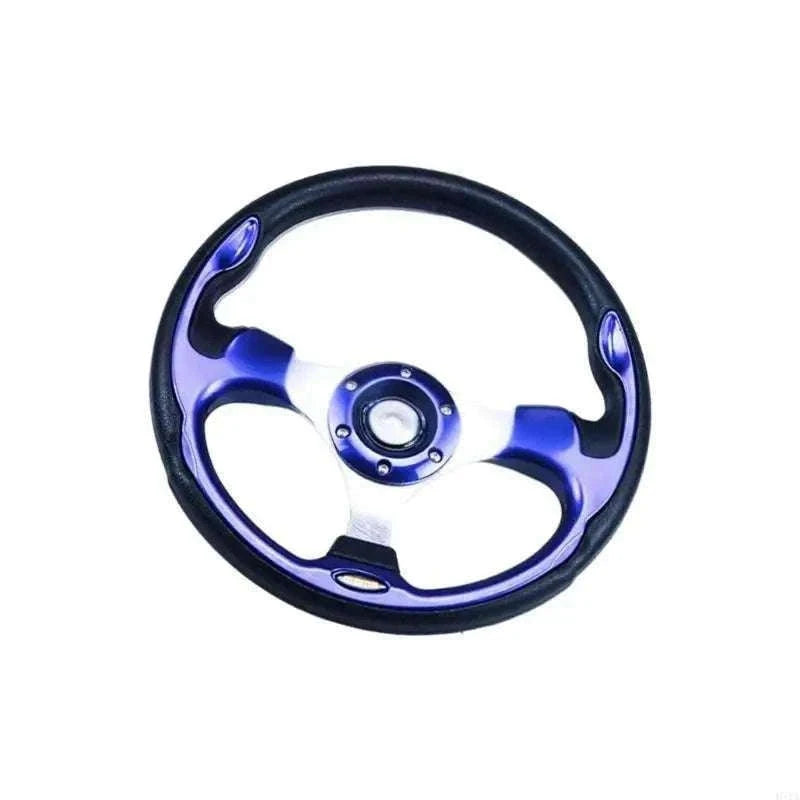 13-Inch PU Steering Wheel with Carbon Fiber Texture Grip-Carbon fiber pattern / China Mainland
