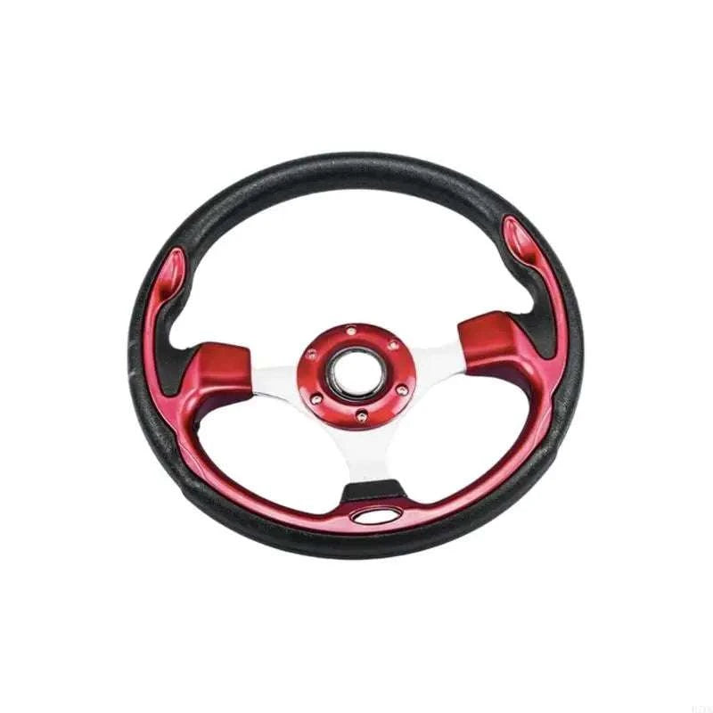 13-Inch PU Steering Wheel with Carbon Fiber Texture Grip-Carbon fiber pattern / China Mainland