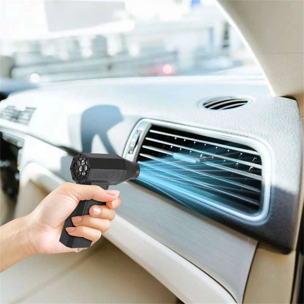 130000RPM Electric Air Duster Portable Turbo Blower-black / United States / US