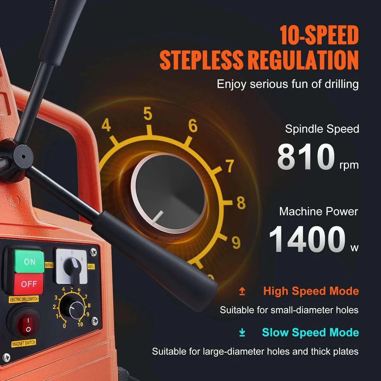 1300W–1550W Magnetic Drill Press with 40mm Boring Capacity-1Drill 50mm 1550W / spain
