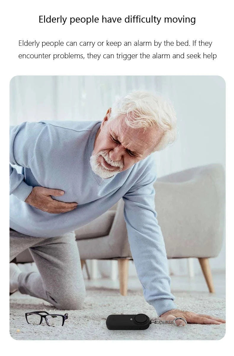 130dB Personal Safety Alarm-Black