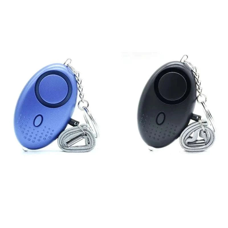 130dB Personal Safety Alarm Keychain with LED Light (1–4 Pack)-4pcs mix
