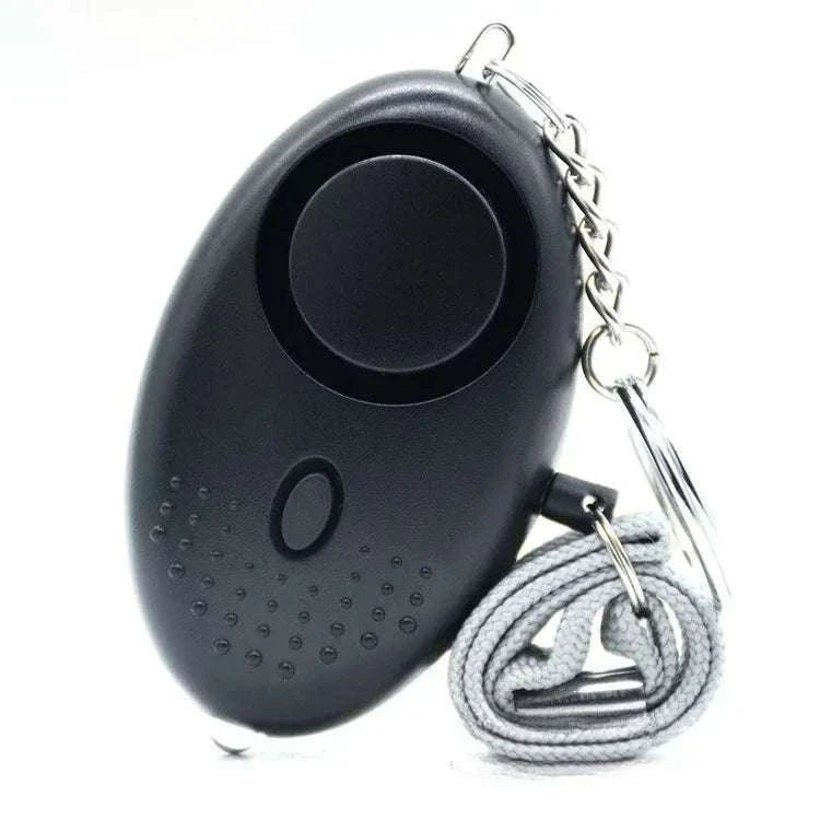 130dB Personal Safety Alarm Keychain with LED Light (1–4 Pack)-4pcs mix