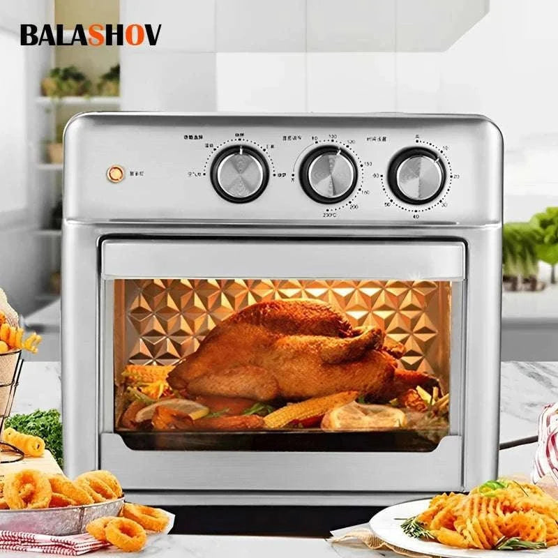 13L Electric Air Fryer Oven with Window, 1200W Oil-Free Cooker-13L / spain / EU