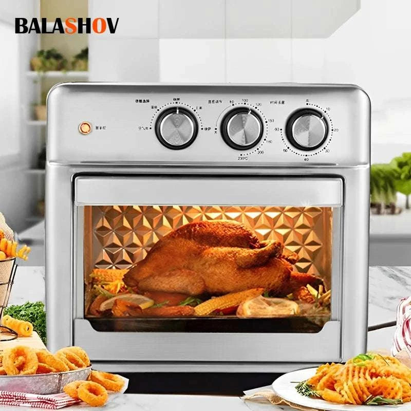 13L Electric Air Fryer Oven with Window, 1200W Oil-Free Cooker-13L / spain / EU