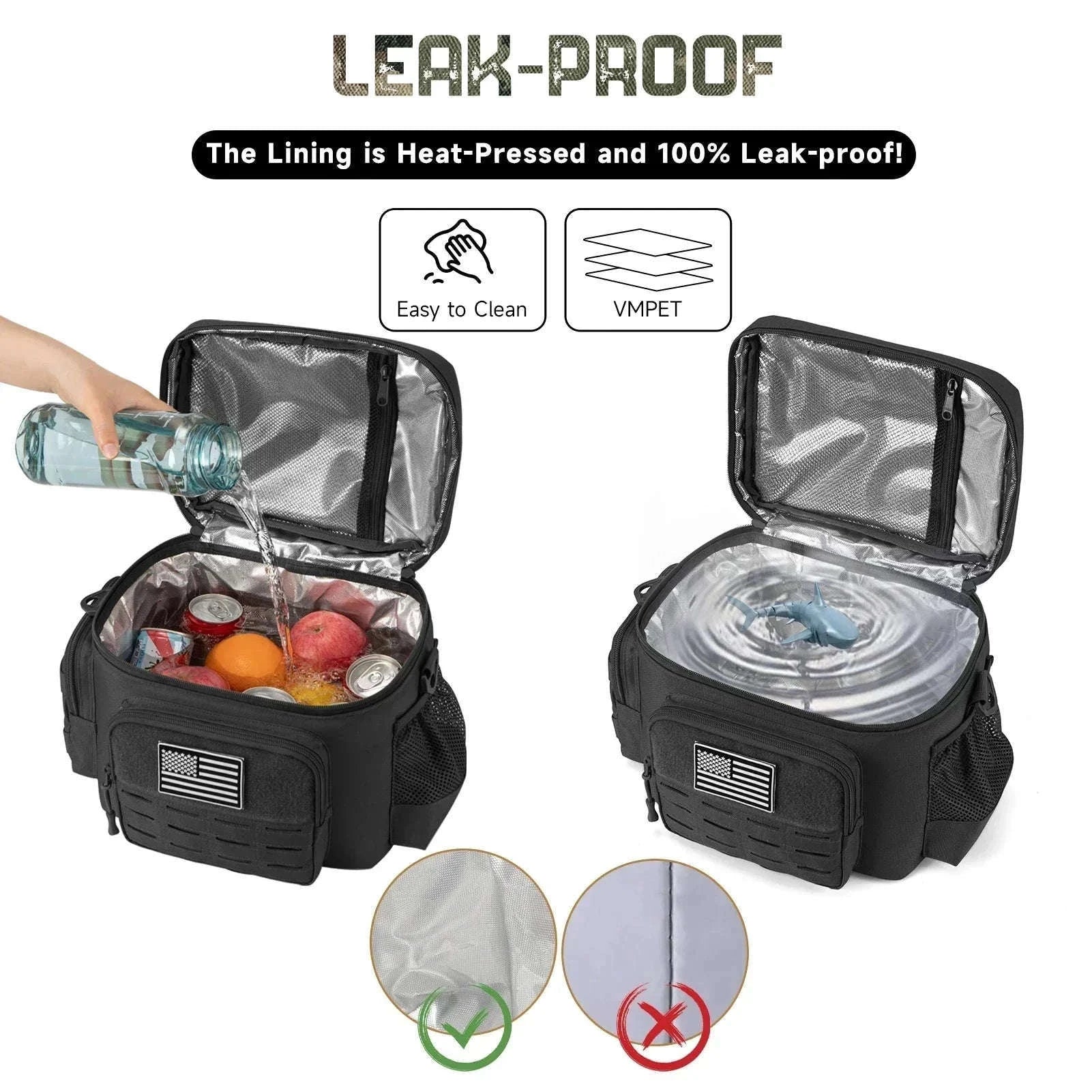 13L Tactical Thermal Cooler Bag-Green / United Kingdom