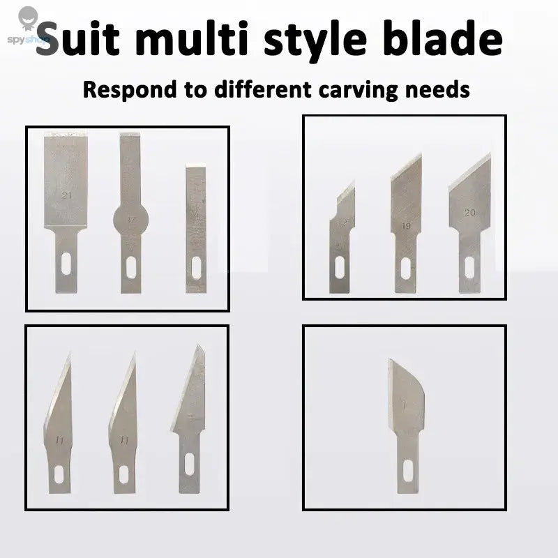 13pcs Aluminum Alloy Carving Knife Tool Set-Ldeal for Paper-cutHandcraft, and Model Making!