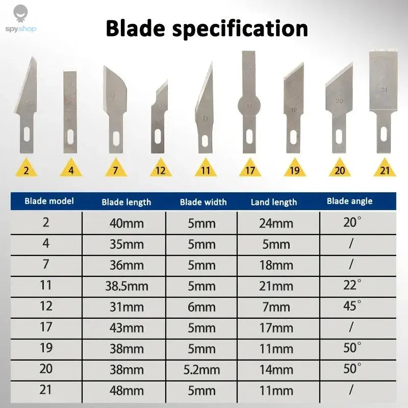 13pcs Aluminum Alloy Carving Knife Tool Set-Ldeal for Paper-cutHandcraft, and Model Making!