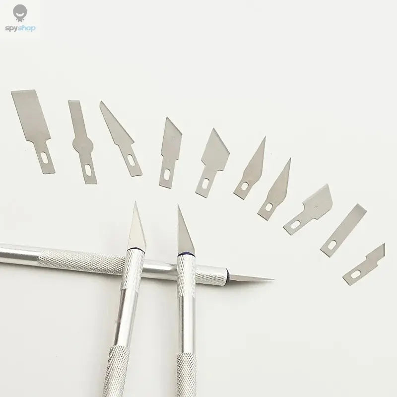 13pcs Aluminum Alloy Carving Knife Tool Set-Ldeal for Paper-cutHandcraft, and Model Making!