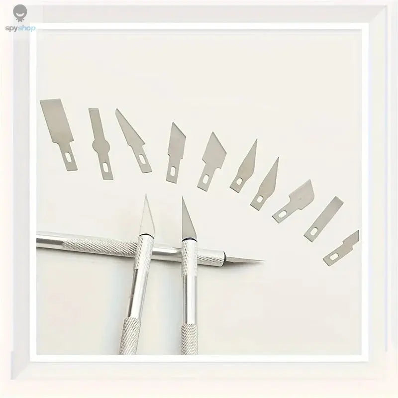 13pcs Aluminum Alloy Carving Knife Tool Set-Ldeal for Paper-cutHandcraft, and Model Making!