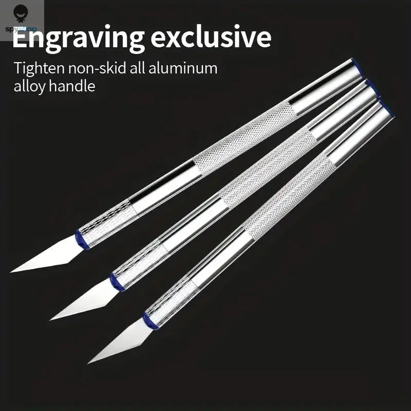 13pcs Metal Carving Knife Pen Art Seal Cutting Manual Combination Paper Cuttings Non-Slip Gadget DIY Precision Repair Tool Spy-shop.com