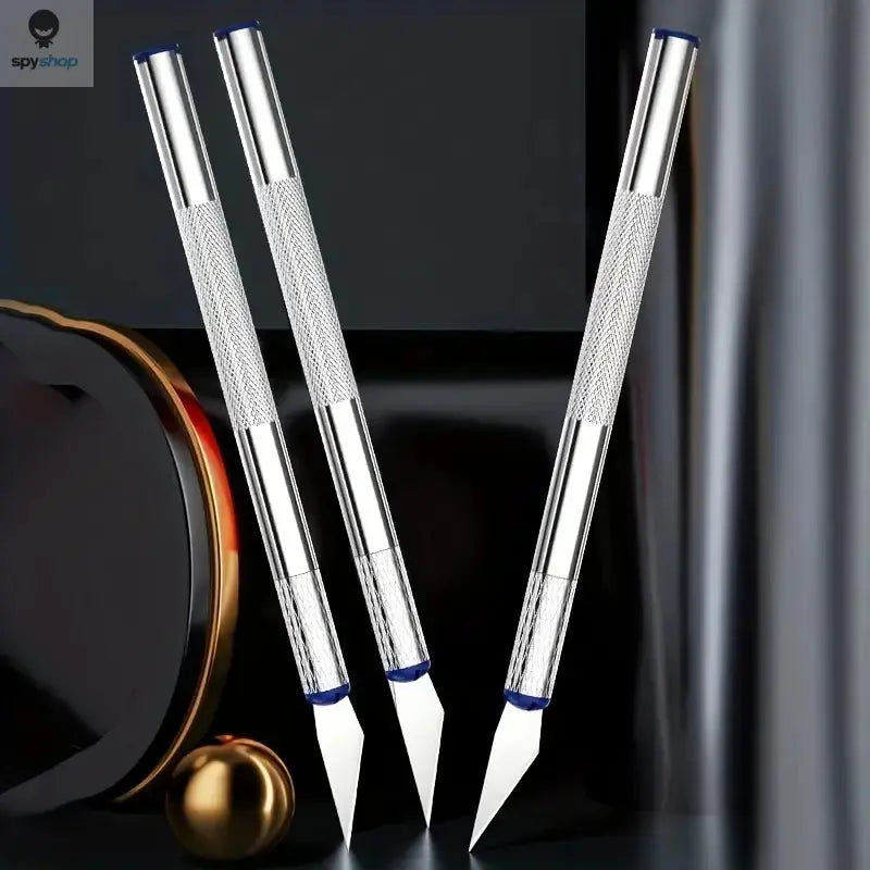13pcs Metal Carving Knife Pen Art Seal Cutting Manual Combination Paper Cuttings Non-Slip Gadget DIY Precision Repair Tool Spy-shop.com