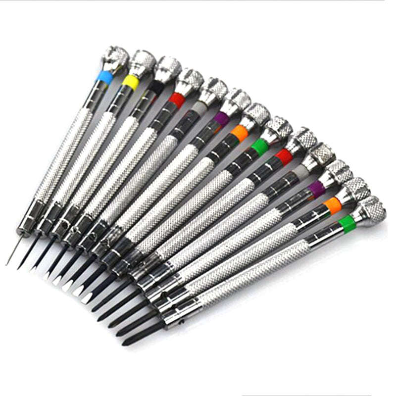 13PCS Precision Screwdriver Set 0.6–2.0mm for Watch & Electronics Repair-United States