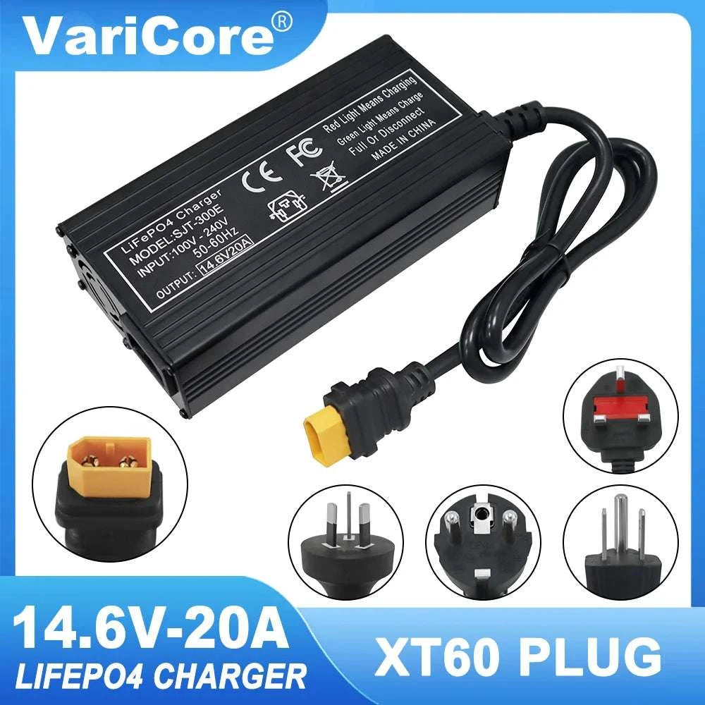 14.6V 20A Smart LiFePO4 Battery Charger for 12V Systems-XT90 / AU Plug