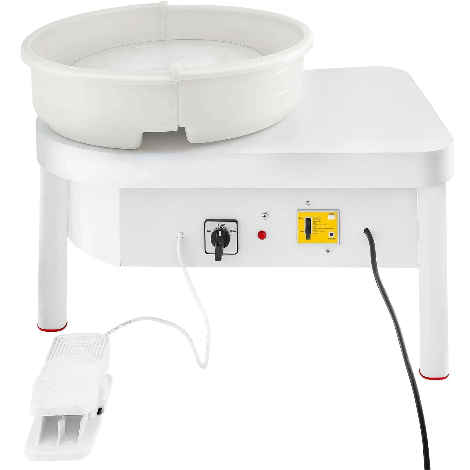 14" Electric Pottery Wheel with Foot Pedal 450W Ceramic Machine-United States