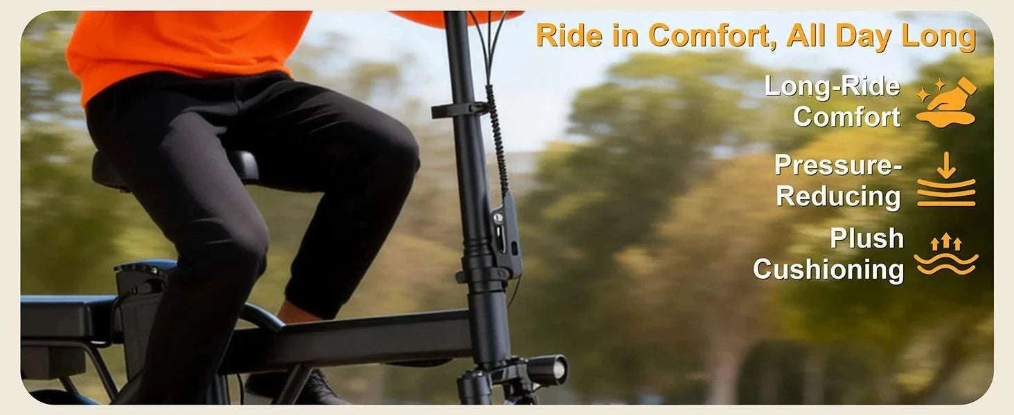14'' Foldable Electric Bike 500W 48V 22MPH Dual Seat Mini E-Bike-5.2Ah 30miles / United States