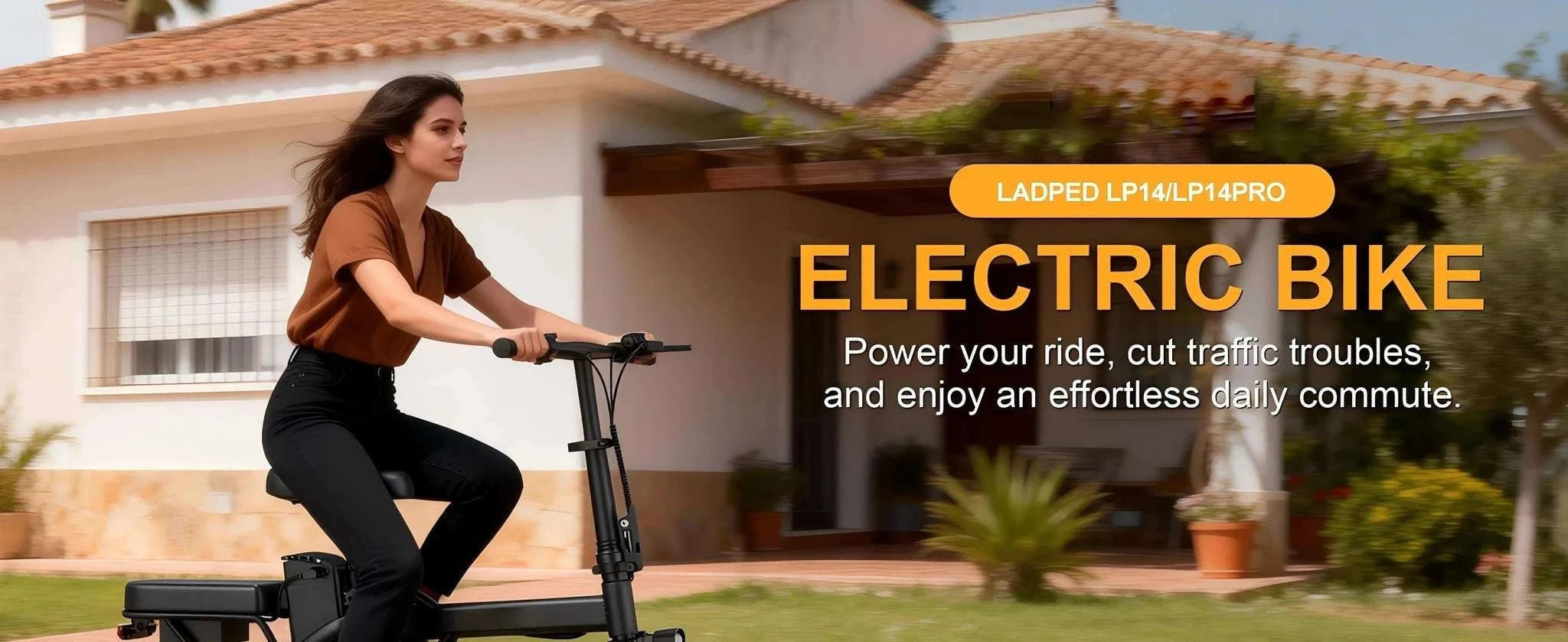 14'' Foldable Electric Bike 500W 48V 22MPH Dual Seat Mini E-Bike-5.2Ah 30miles / United States