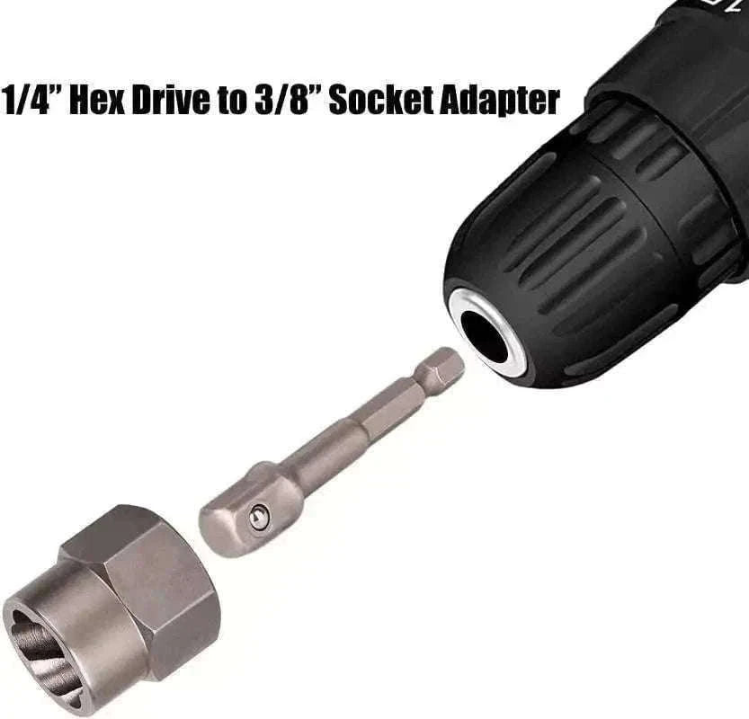 14-Piece Stripped Lug Nut Remover Socket Set with Hex Adapter-black / United Kingdom