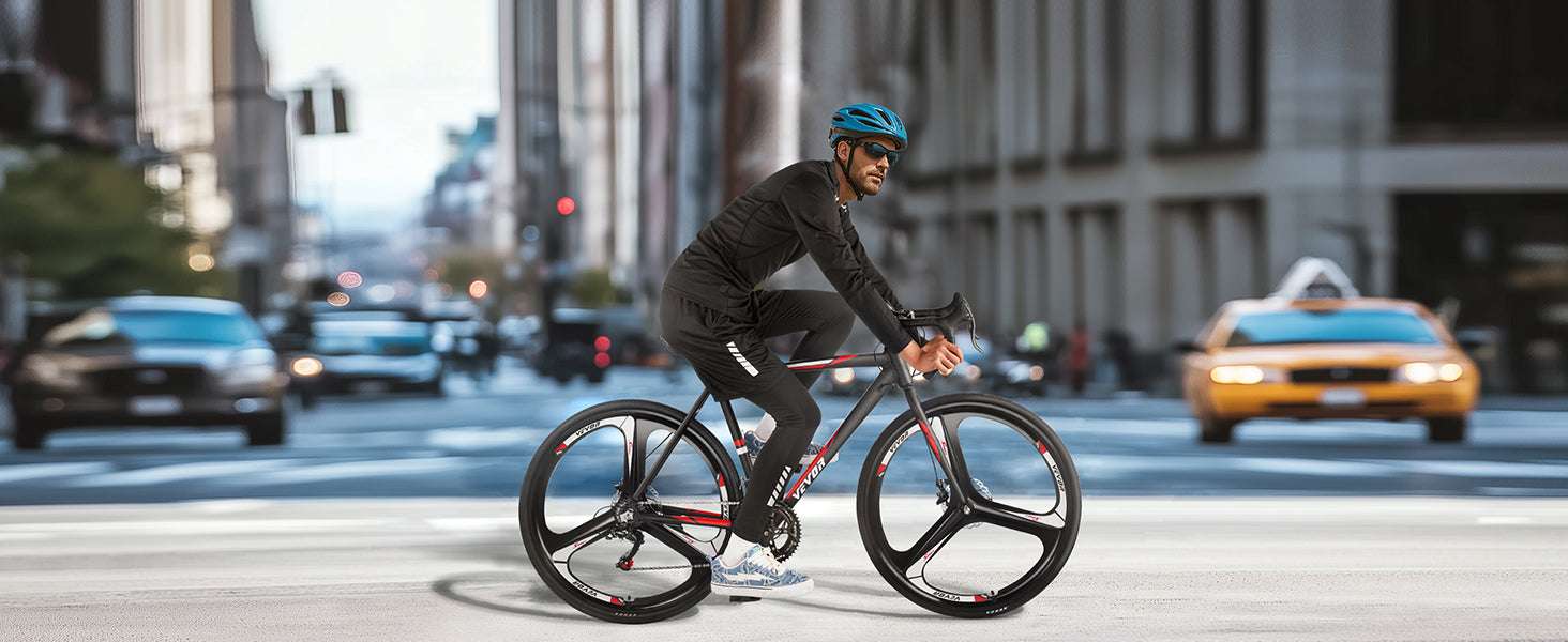 14-Speed Road Bike 700C Aluminum Frame Urban Commuter Bicycle-27inch / United States