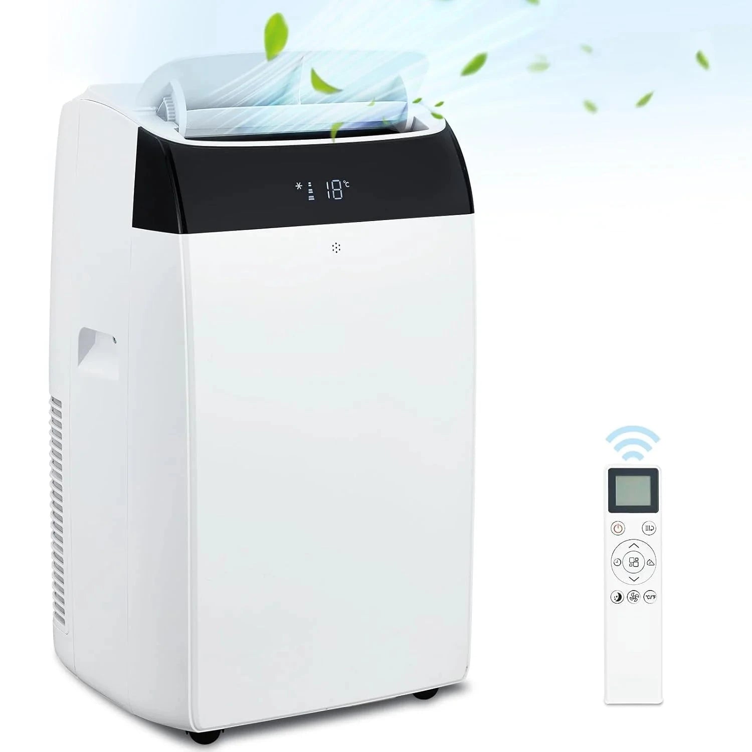 14000 BTU Portable Air Conditioner 3-in-1 with Remote Control and Sleep Mode-White 14000 BTU / United States
