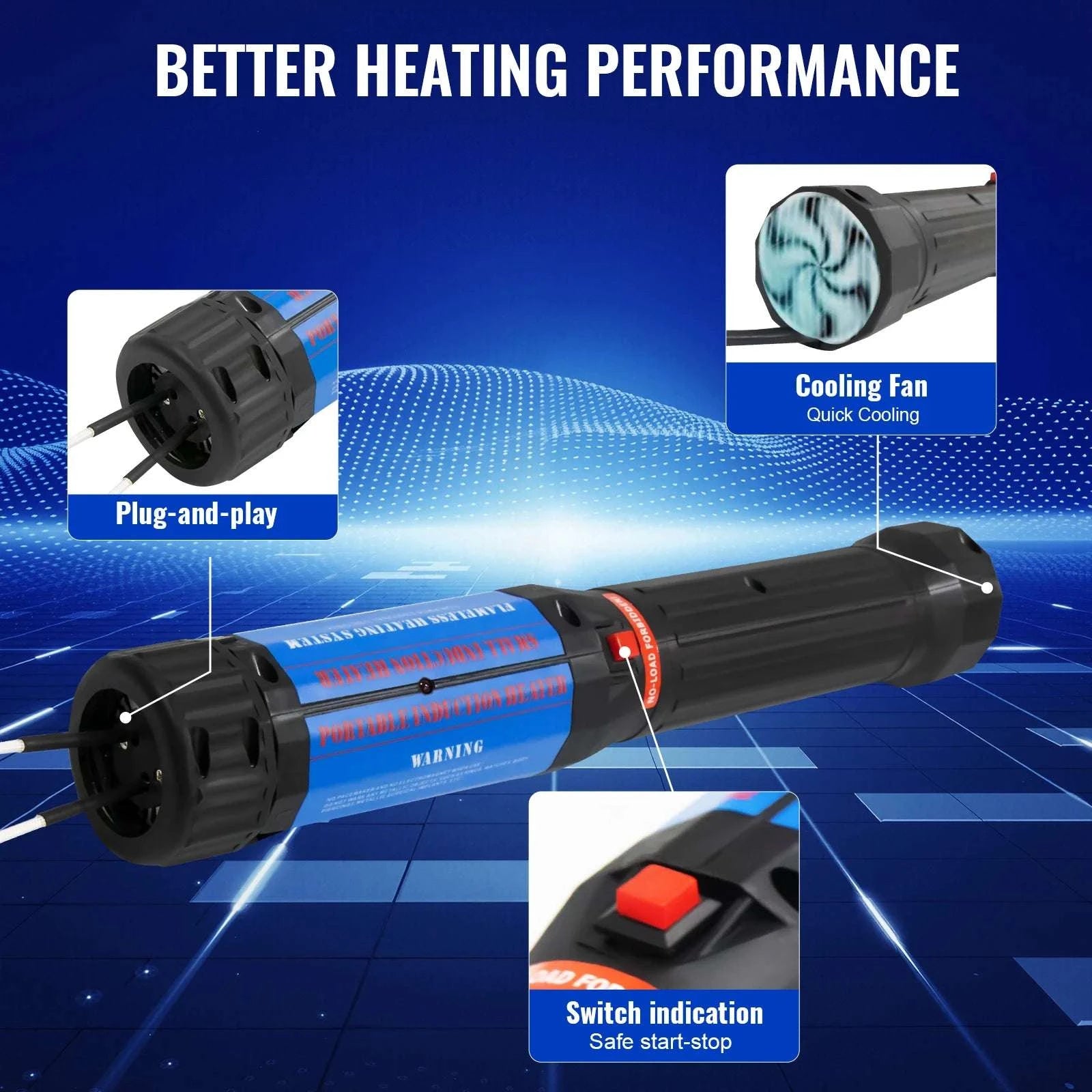 1400W Magnetic Induction Heater Kit for Rusted Bolt Removal-1400W / United States